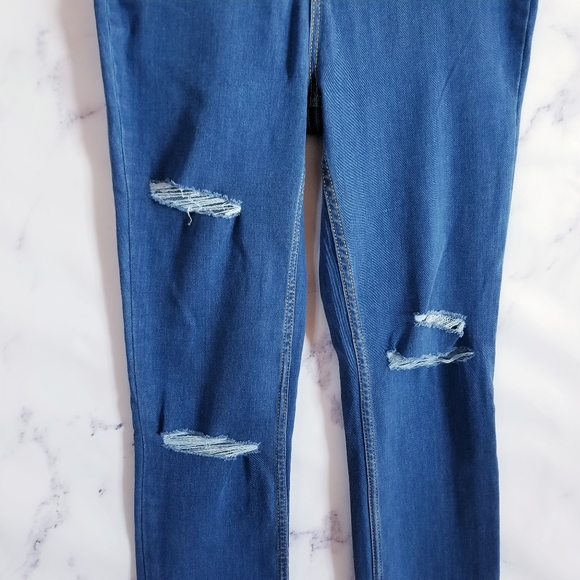 FREE PEOPLE High-Rise Skinny Distressed Jeans - Picture 4 of 13